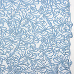 Tulle Broderie Géométrique Bleu Denim - Ribes y Casals