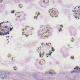 Tulle brodé de paillettes mauve romantique - Ribes y Casals