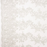 Tulle Brodé Lurex Argent - Ribes y Casals