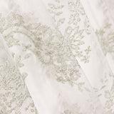 Tulle Brodé Lurex Argent - Ribes y Casals