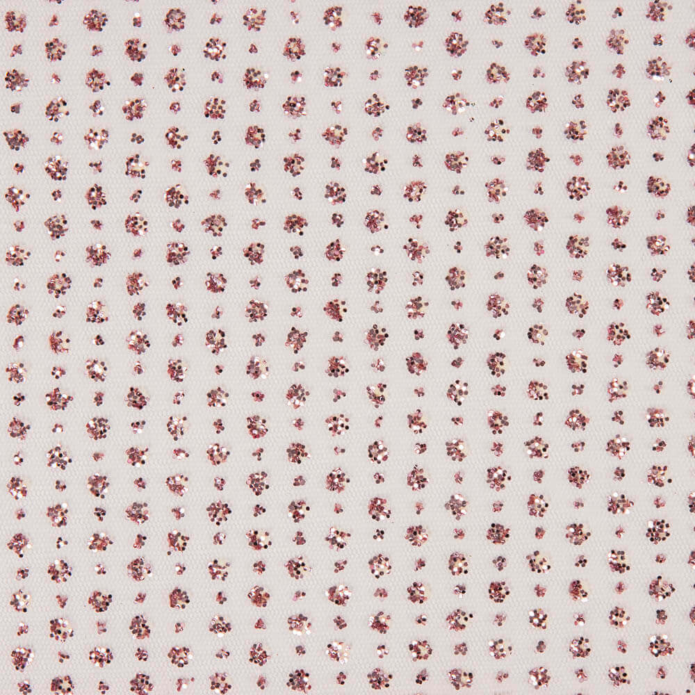 Tulle Paillettes Rose - Ribes y Casals