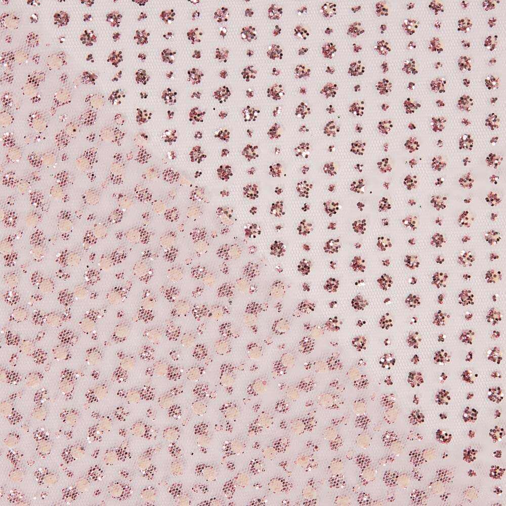 Tulle Paillettes Rose - Ribes y Casals