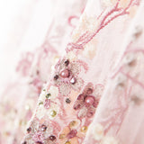 Tulle Paillettes Jardin Rose - Ribes y Casals