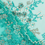 Retal Tul Lentejuela Jardín Verde 45x140 cm - Ribes y Casals