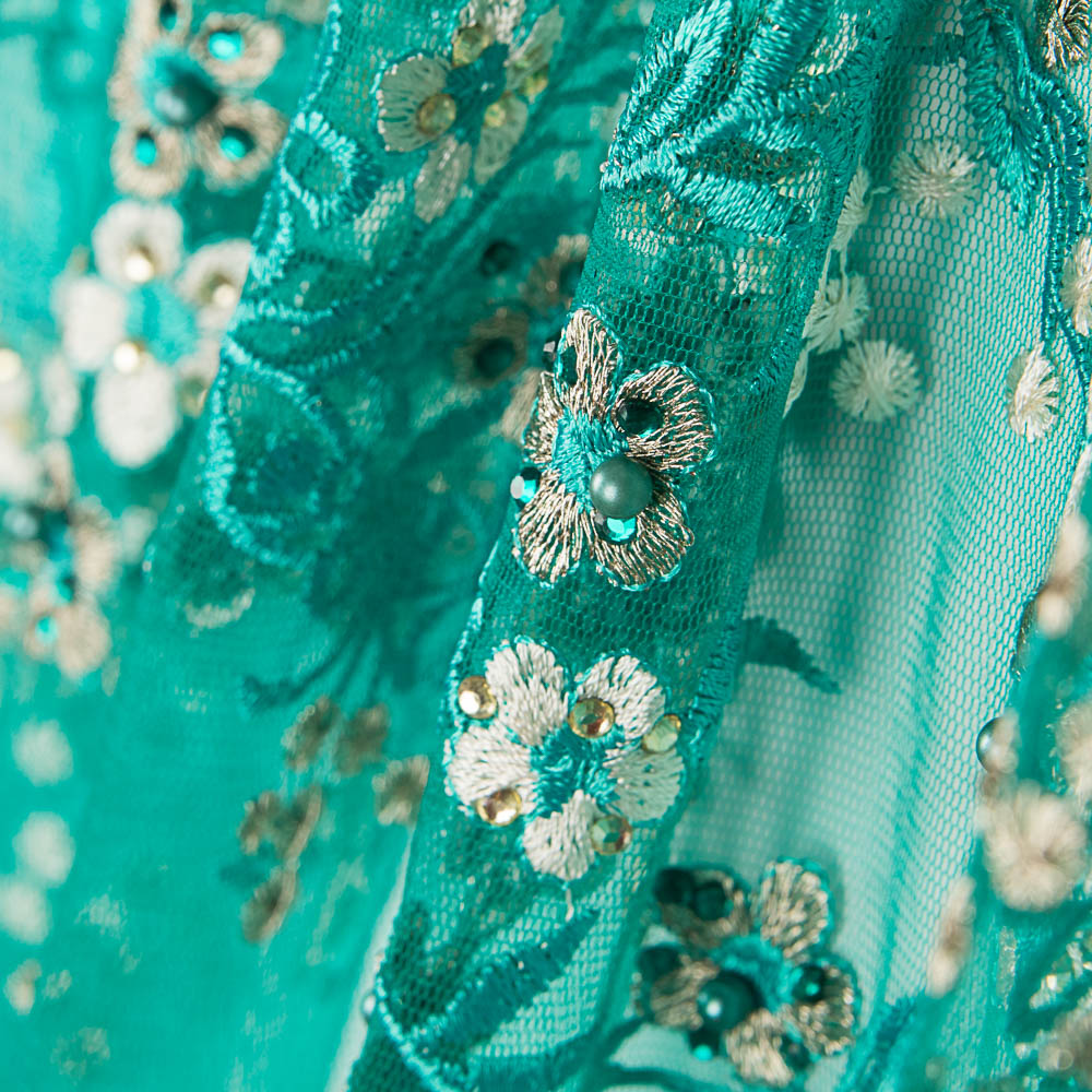 Tulle Paillettes Jardin Vert - Ribes y Casals