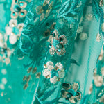 Tulle Paillettes Jardin Vert - Ribes y Casals