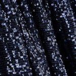 Tulle Élastique Sequins Bleu Marine - Ribes y Casals
