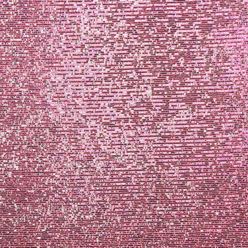 Tulle Élastique Paillettes Léopard Rose - Ribes y Casals