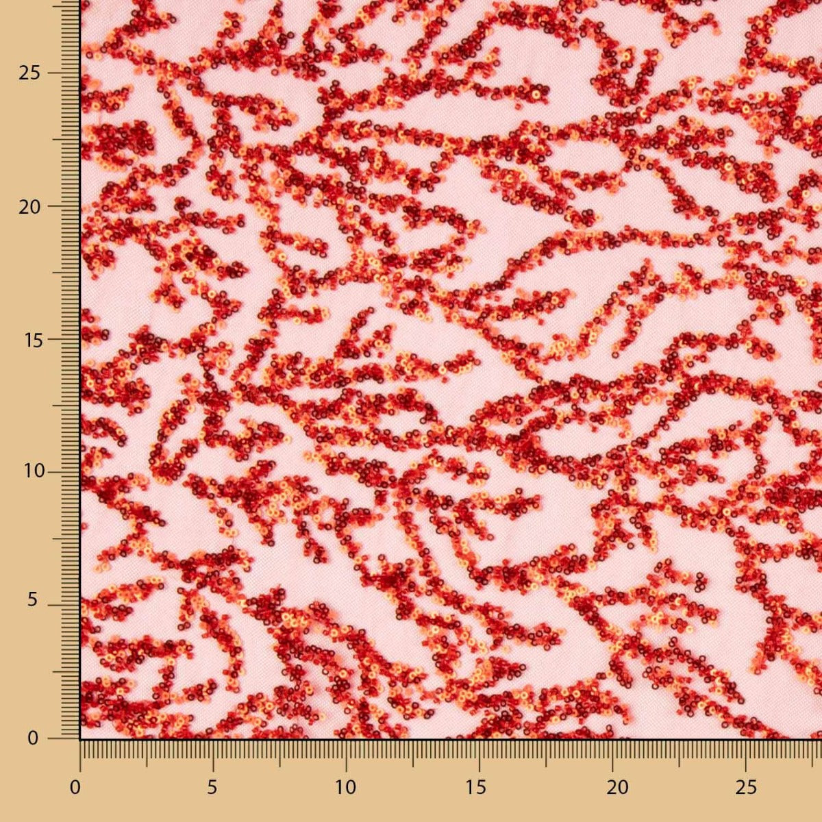 Strass Moucheté Rouge - Ribes y Casals