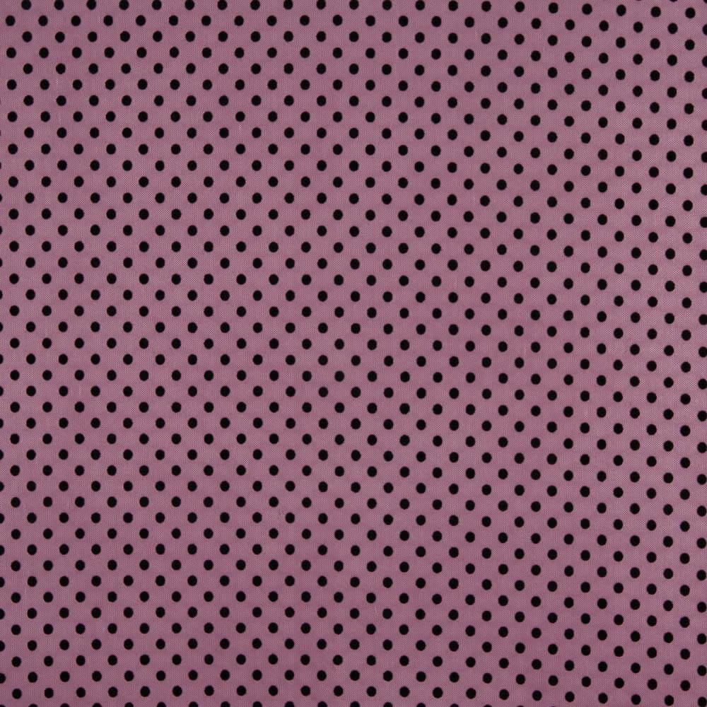 Tulle Lycra Flocage Orchidée - Ribes y Casals