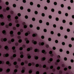 Tulle Lycra Flocage Orchidée - Ribes y Casals