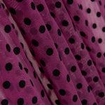 Tulle Lycra Flocage Orchidée - Ribes y Casals