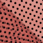 Tulle Lycra Flocage Rose - Ribes y Casals