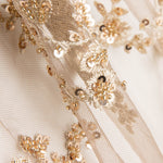 Tulle Strass Brodé Doré - Ribes y Casals