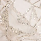 Tulle perlé Kornelia pêche - Ribes y Casals