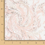 Tulle Brodé Strass Rose Clair - Ribes y Casals