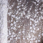 Tulle Strass Mariée Fleur Blanche - Ribes y Casals