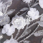 Tulle Strass Mariée Fleur Blanche - Ribes y Casals