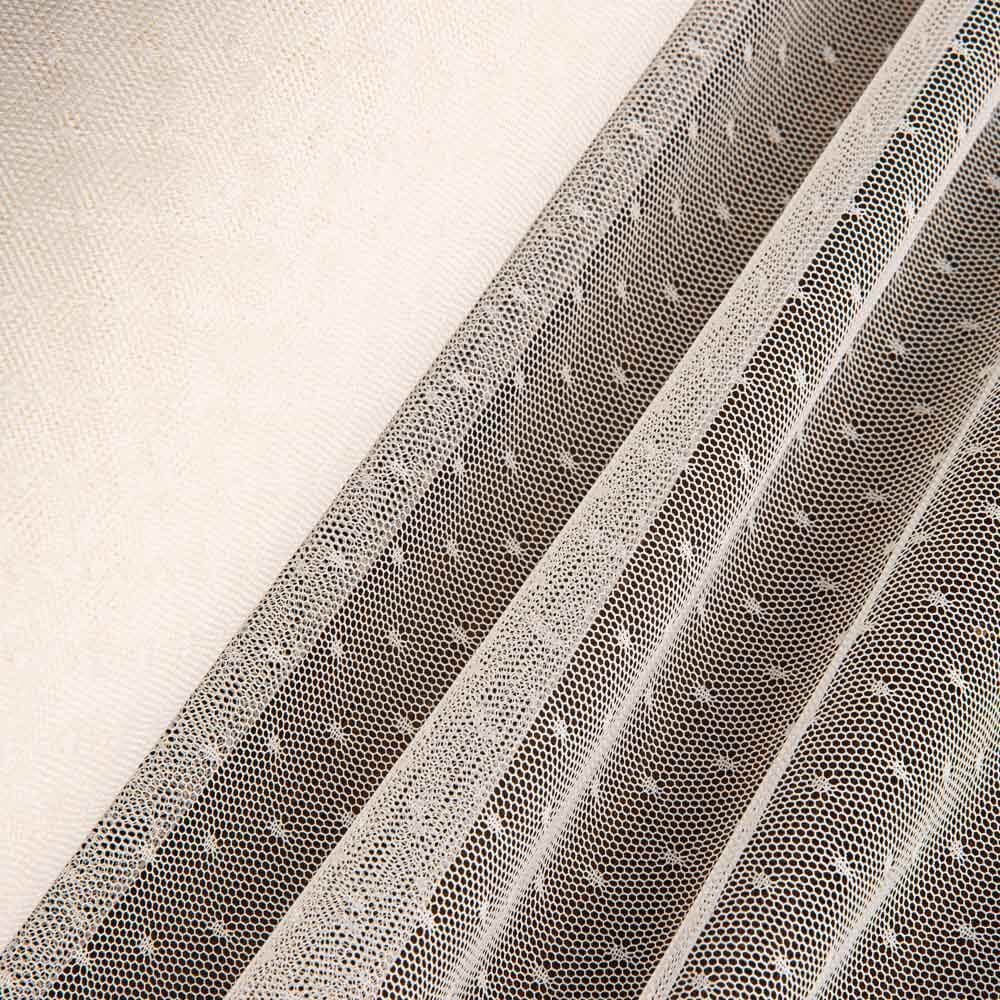 Tulle Plumeti Déchirure Écru - Ribes y Casals