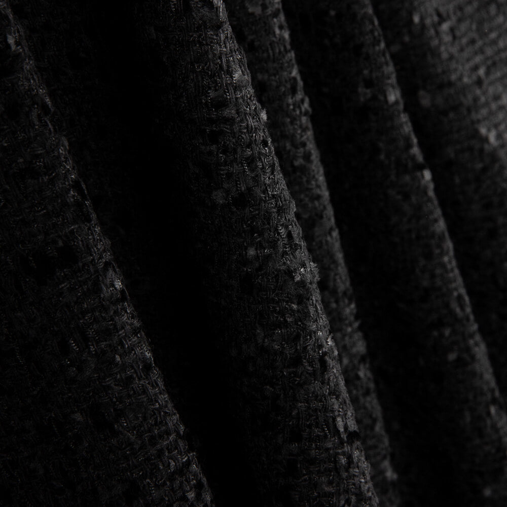 Boucle Laine Tweed Noir - Ribes y Casals