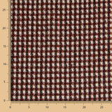 Retal Tweed Lana Cuadro Marrón 115x160 cm - Ribes y Casals