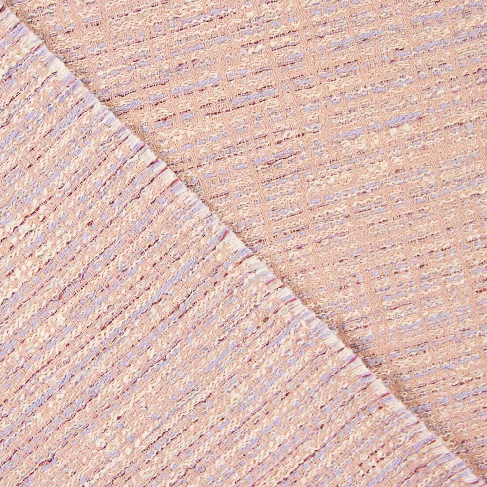 Tweed Lurex Rose Clair - Ribes y Casals