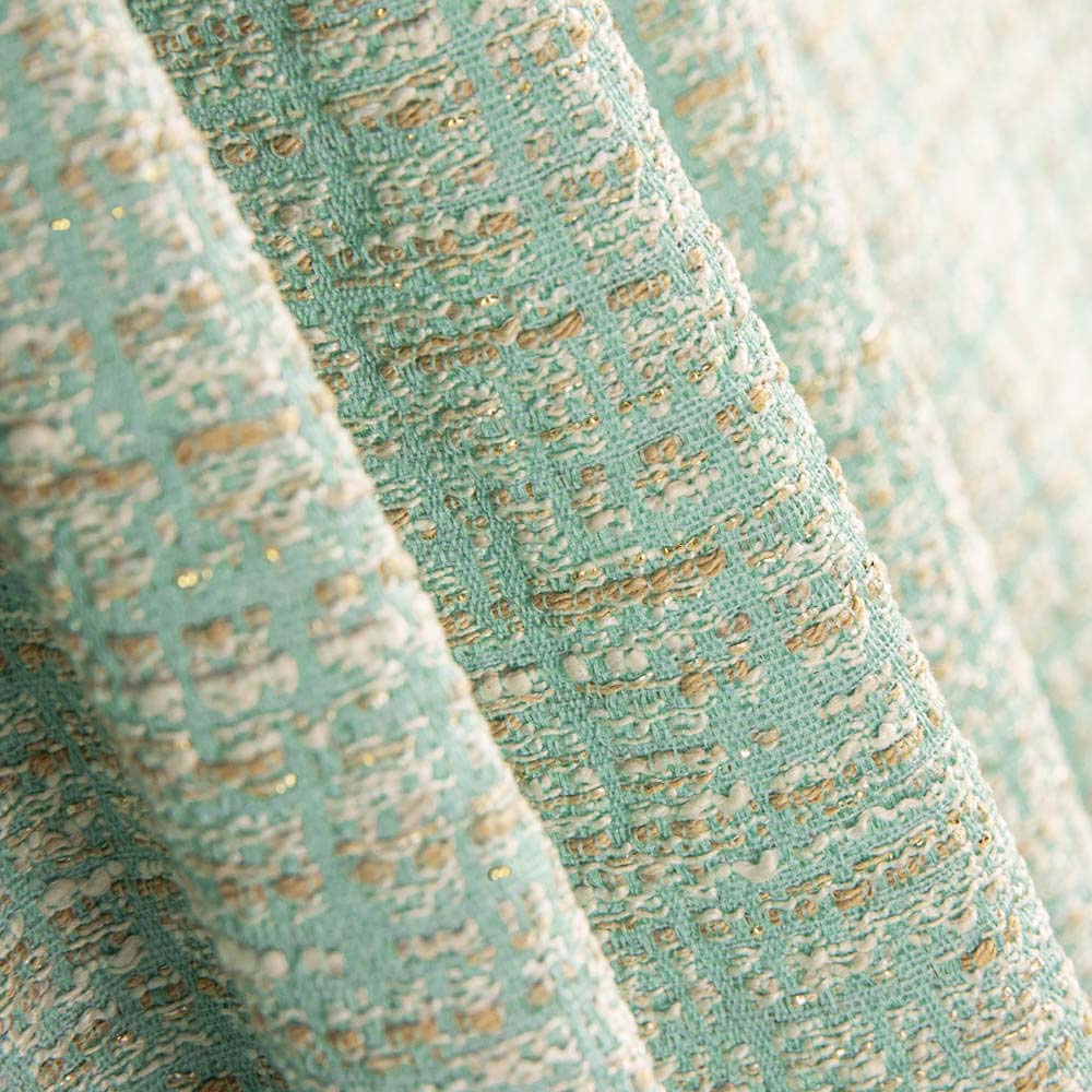 Tweed Lurex Vert Aqua Clair - Ribes y Casals