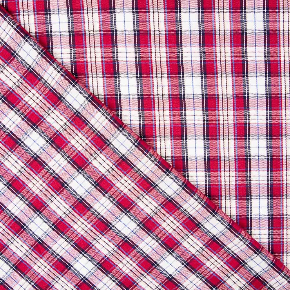 Twill Chemise Carreaux Rouge - Ribes y Casals