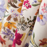 Sergé Floral Écru - Ribes y Casals