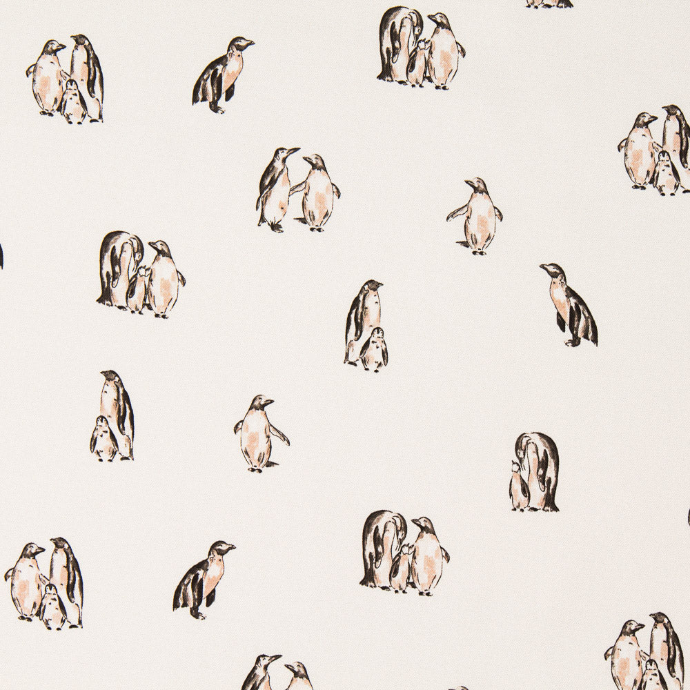 Sergé Pingouins Écru - Ribes y Casals