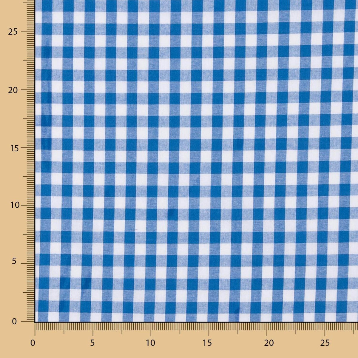 Coton Vichy Carreaux Bleu - Ribes y Casals
