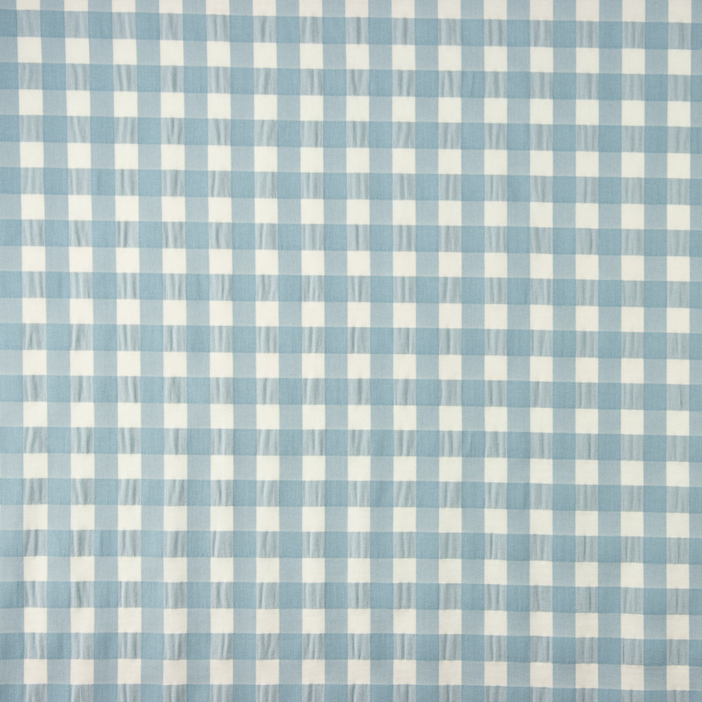 Coton Seersucker Maxi Carreaux Baltique - Ribes y Casals