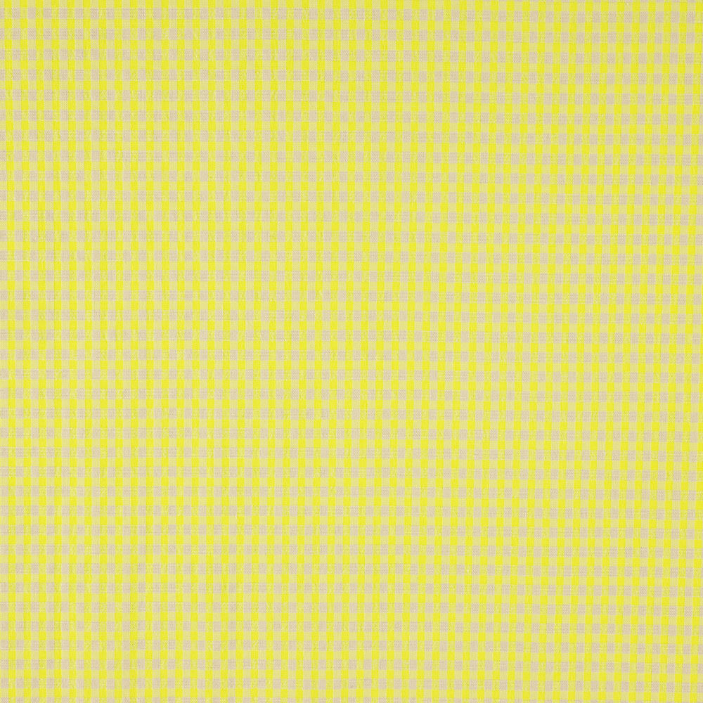 Coton Seersucker Mini Carreaux Lime - Ribes y Casals