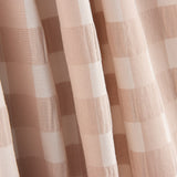 Coton Seersucker Carreaux Rose pâle - Ribes y Casals