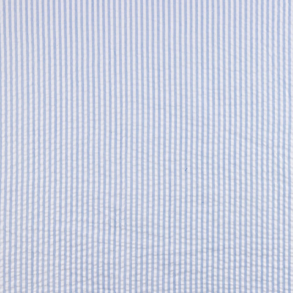 Vichy Sersuker Rayures Bleu Clair - Ribes y Casals