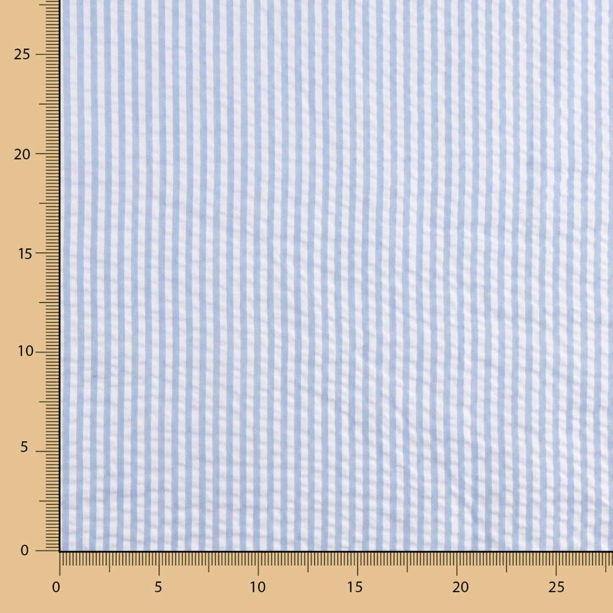 Vichy Sersuker Rayures Bleu Clair - Ribes y Casals