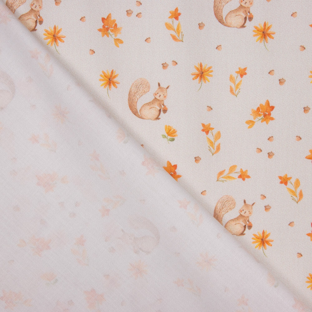 Viella Cotton Écureuils Pêche - Ribes y Casals