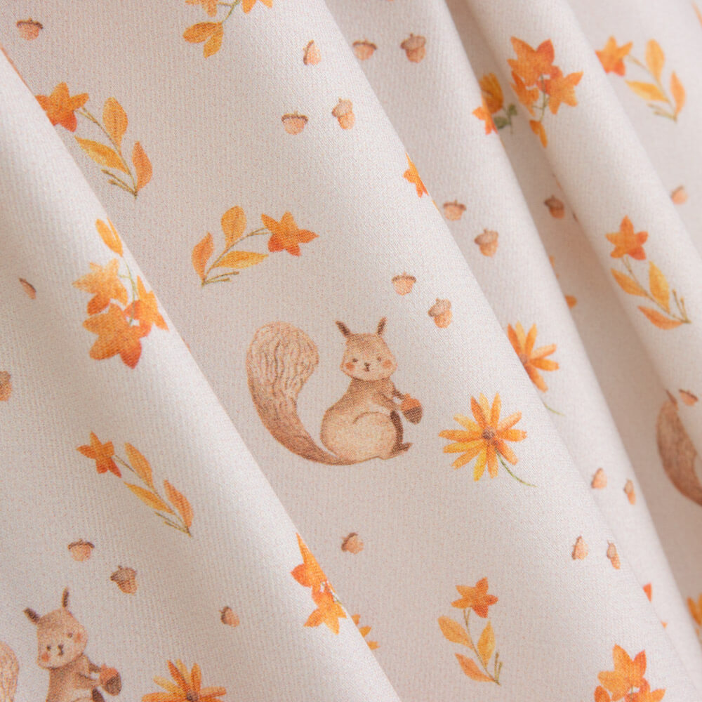 Viella Cotton Écureuils Pêche - Ribes y Casals