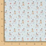 Viella Cotton Écureuils Sauge - Ribes y Casals