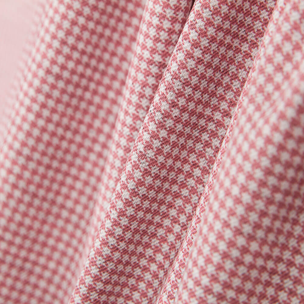 Viyella Coton Pied De Poule Rose - Ribes y Casals