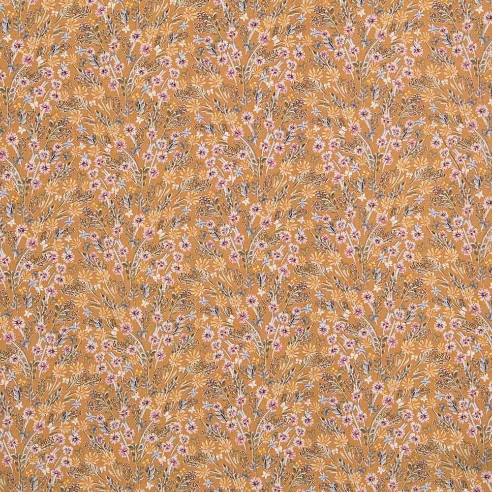 Viyella Viscose Floral Caramel - Ribes y Casals
