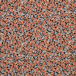 Viscose Fleurs Viyella Noir - Ribes y Casals