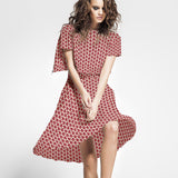 Viscose Coquelicots Rouge - Ribes y Casals