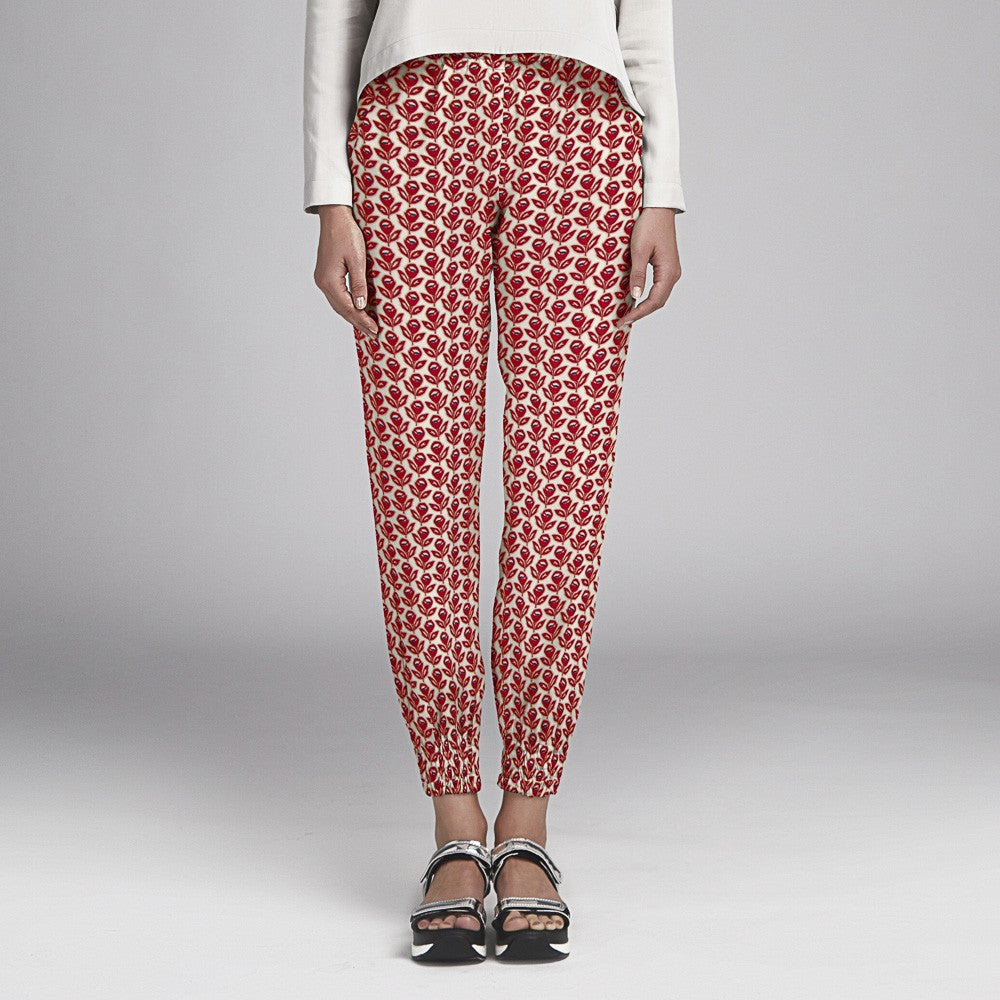 Viscose Coquelicots Rouge - Ribes y Casals