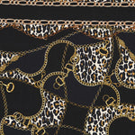 Viscose Animal Print Hermès Noir - Ribes y Casals