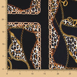 Viscose Animal Print Hermès Noir - Ribes y Casals