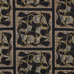 Viscose Animal Print Hermès Noir - Ribes y Casals