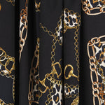Viscose Animal Print Hermès Noir - Ribes y Casals