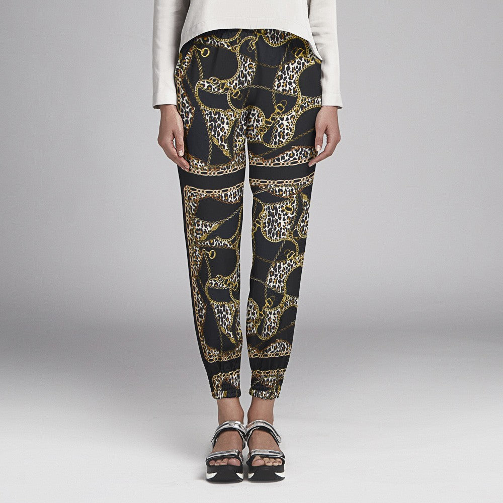 Viscose Animal Print Hermès Noir - Ribes y Casals