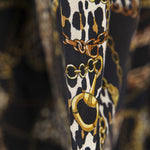 Viscose Animal Print Hermès Noir - Ribes y Casals